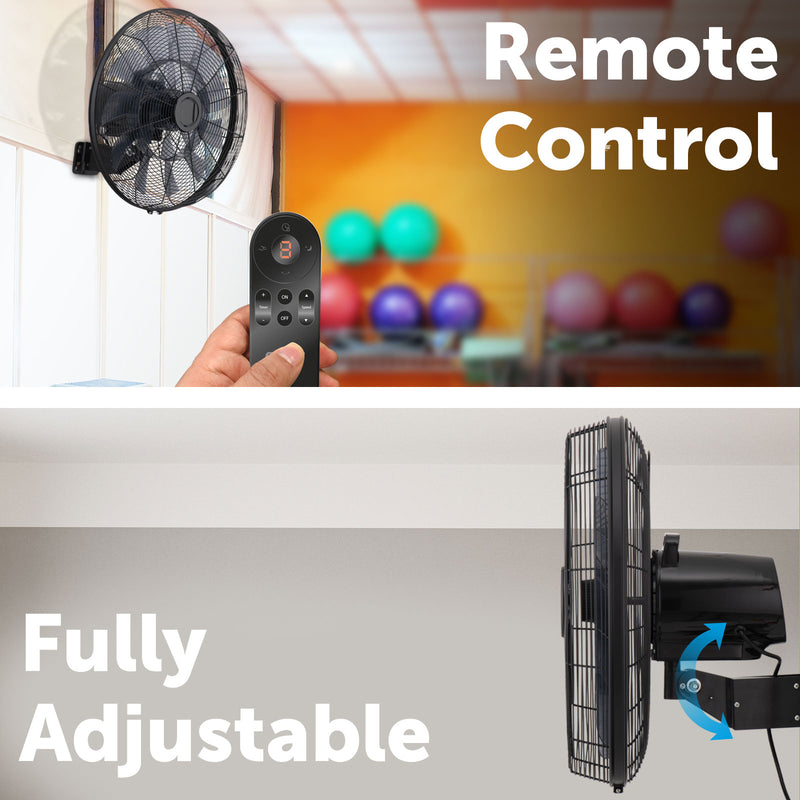 Arlec Grid Connect Smart 45cm DC Wall Fan With Remote and Wifi Control