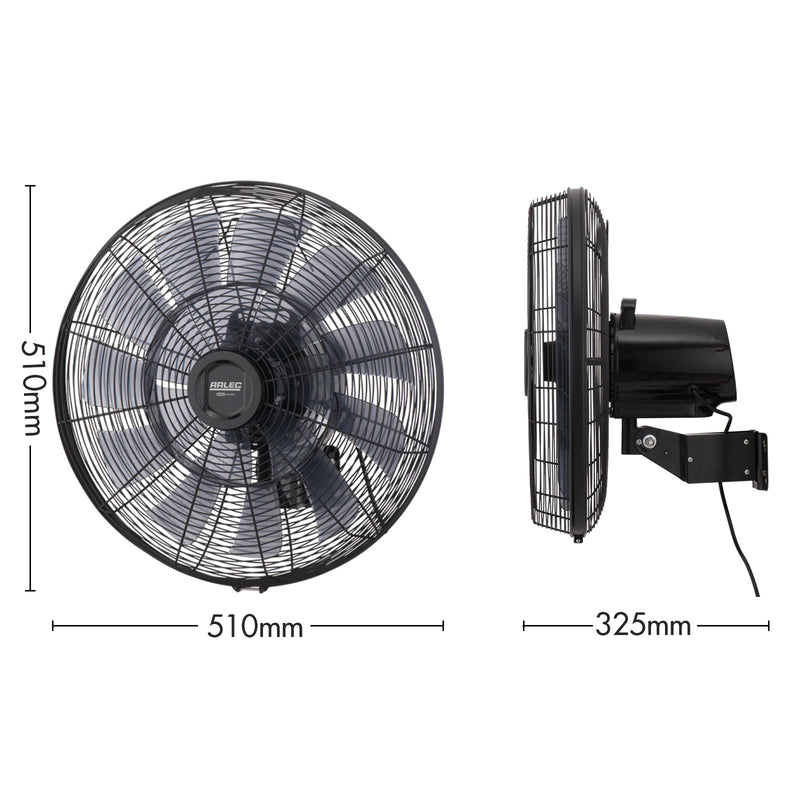 Arlec Grid Connect Smart 45cm DC Wall Fan With Remote and Wifi Control