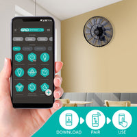Arlec Grid Connect Smart 45cm DC Wall Fan With Remote and Wifi Control