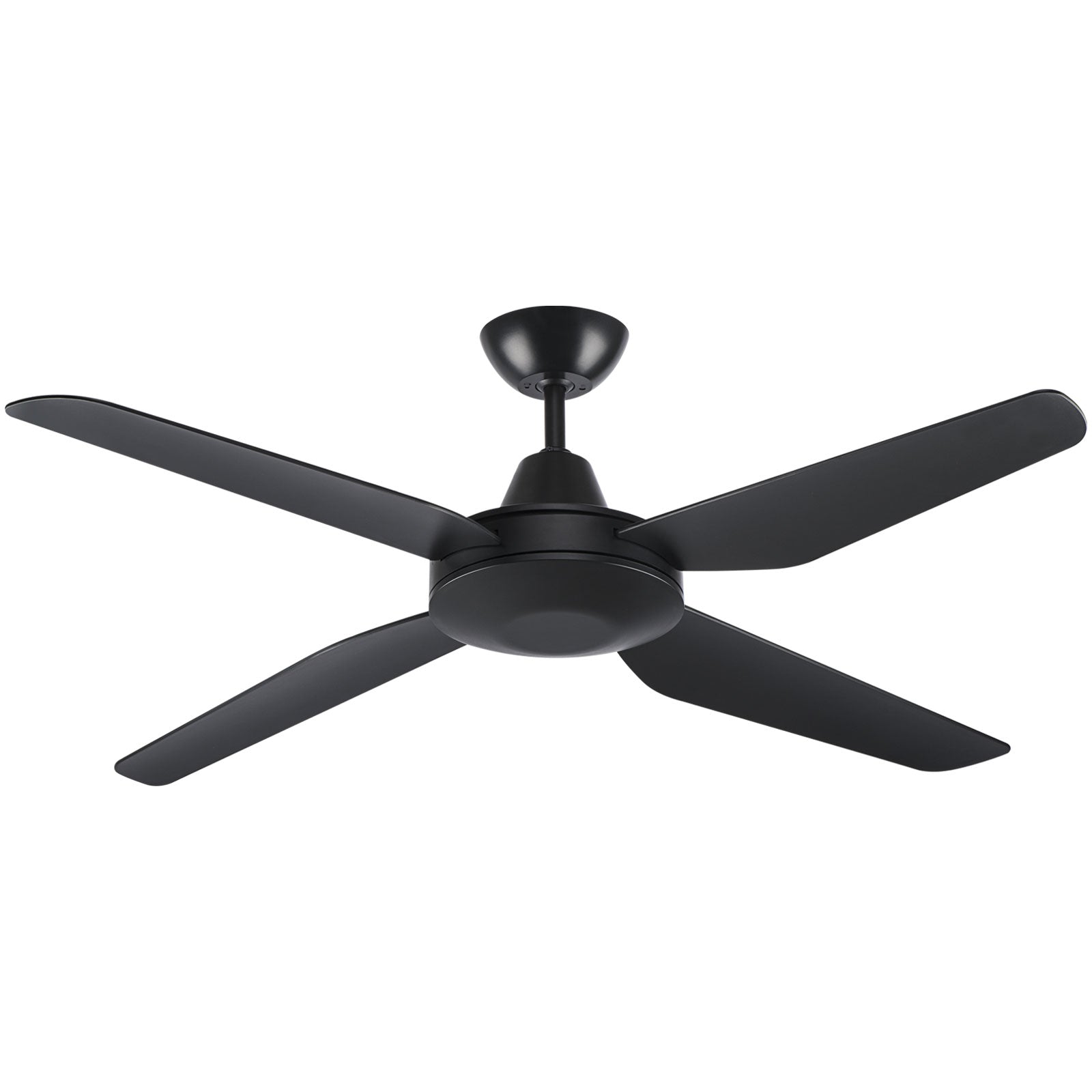 Arlec 130cm Black Madrid 4 Blade DC Ceiling Fan Wi-Fi smart cooling Smart with Grid Connect