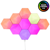 Arlec Grid Connect Smart Modular Hexagon Lights 9-Piece with Razer Chroma
