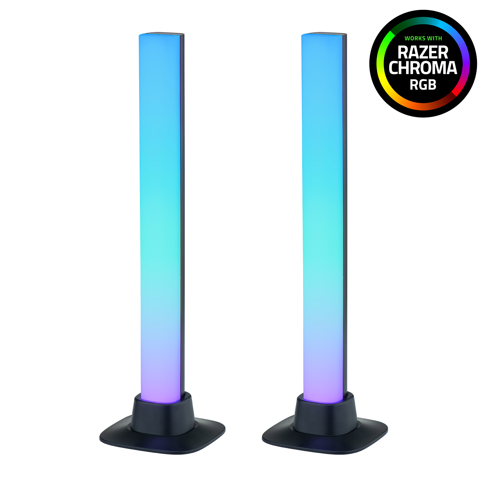 Arlec Grid Connect Smart RGB Desk Lights Twin Pack with Razer Chroma