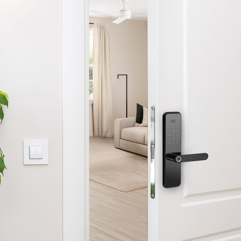 Lemaar Black Rectangle Latch Smart Lock