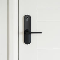 Lemaar Grid Connect Smart Black Electronic Radius Latch Entry Lock