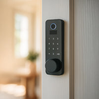 Lemaar Black Wi-Fi Grid Electronic Smart Deadbolt
