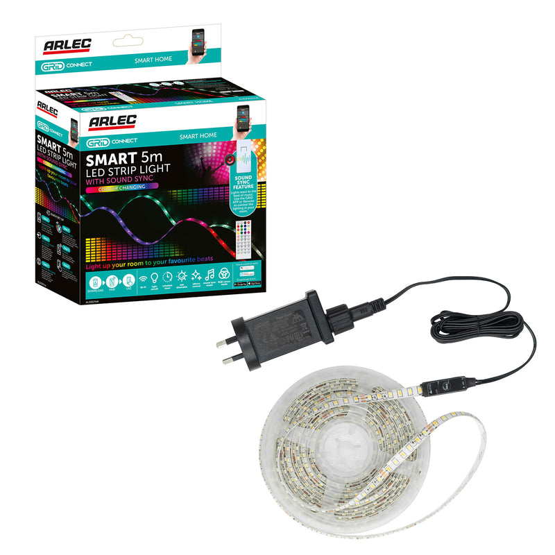 Arlec 5m Colour Changing Grid Connect Smart LED with Sound Sync