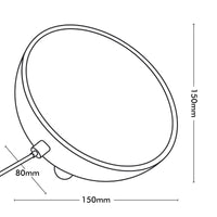Arlec White Grid Connect Smart Portable Hemisphere Lamp RGB CCT
