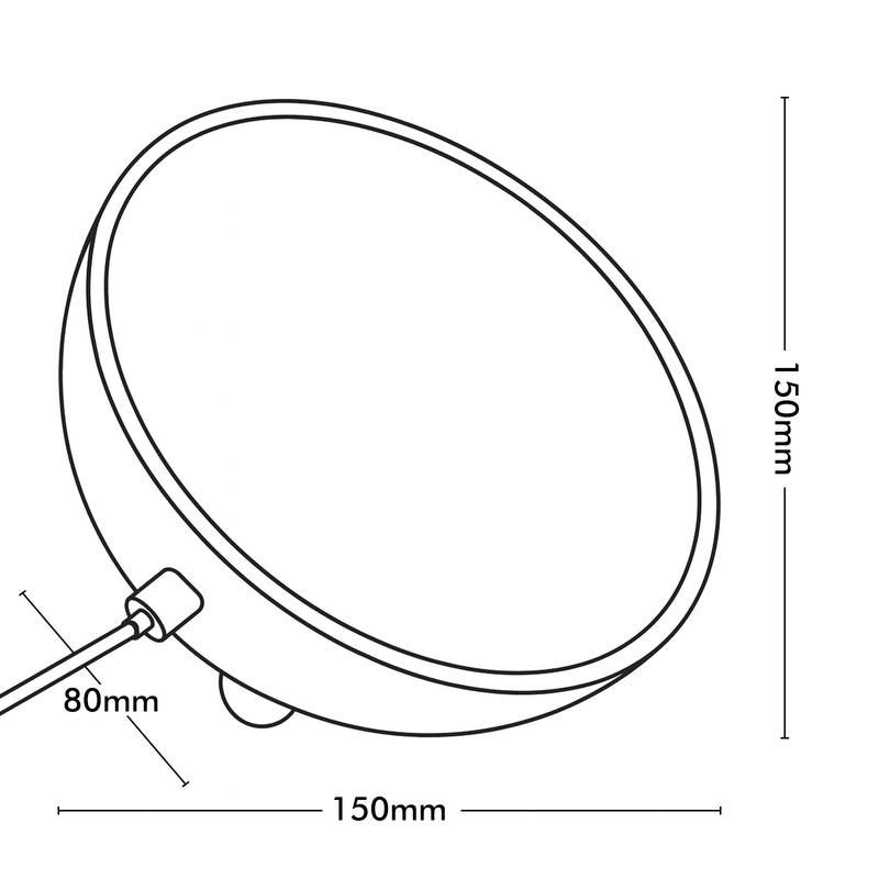 Arlec White Grid Connect Smart Portable Hemisphere Lamp RGB CCT
