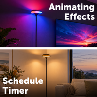 Arlec Grid Connect Smart Tri-Zone Floor Lamp