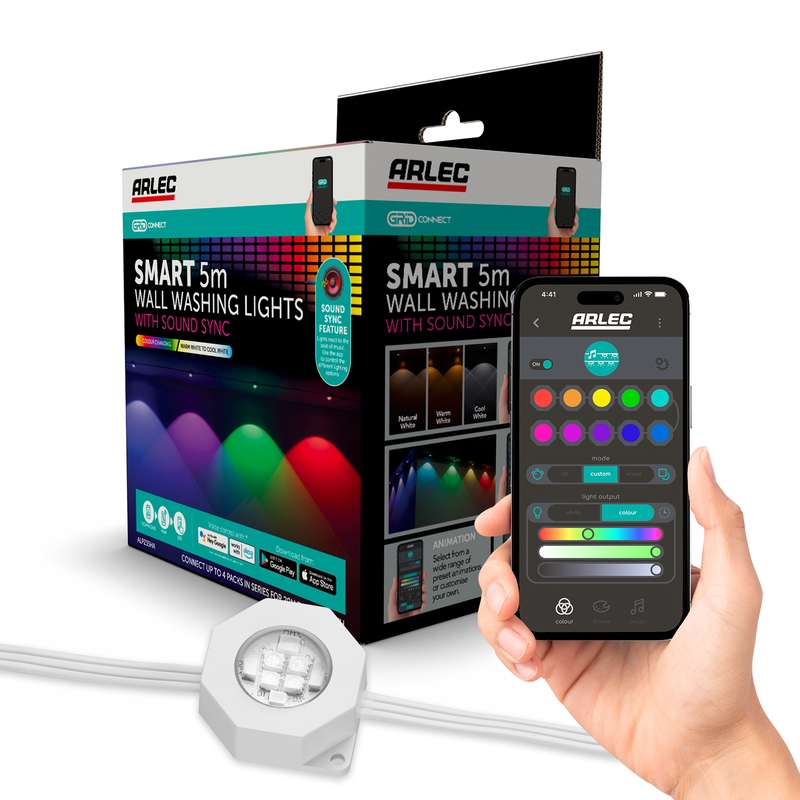 Arlec Grid Connect Smart Wall Washing Lights 5m RGB CCT
