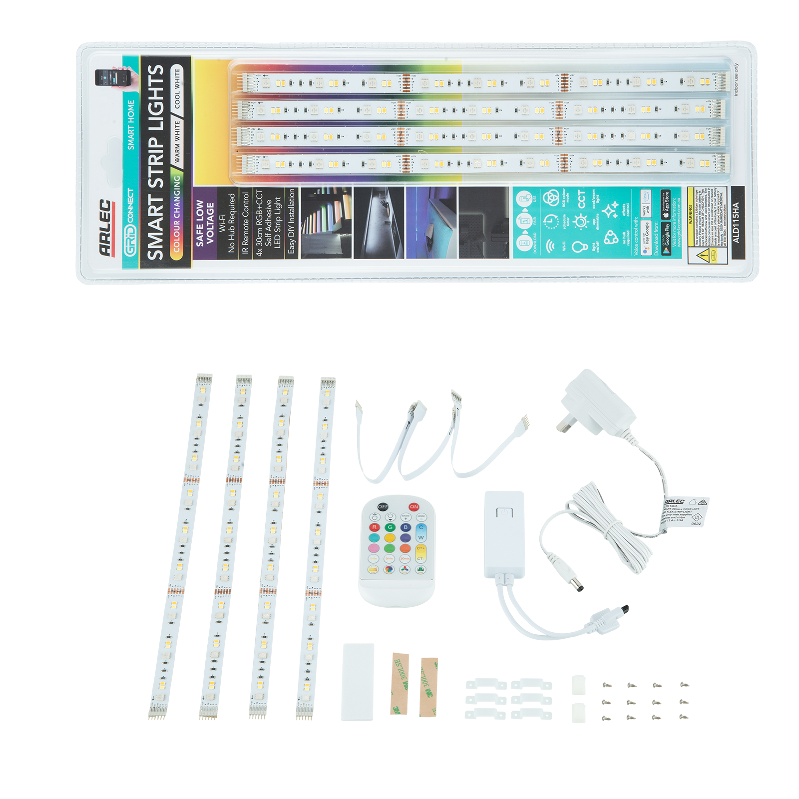 Arlec Grid Connect Smart 30cm LED Strip Light