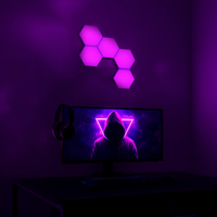 Arlec Grid Connect Smart Modular Hexagon Lights 9-Piece with Razer Chroma
