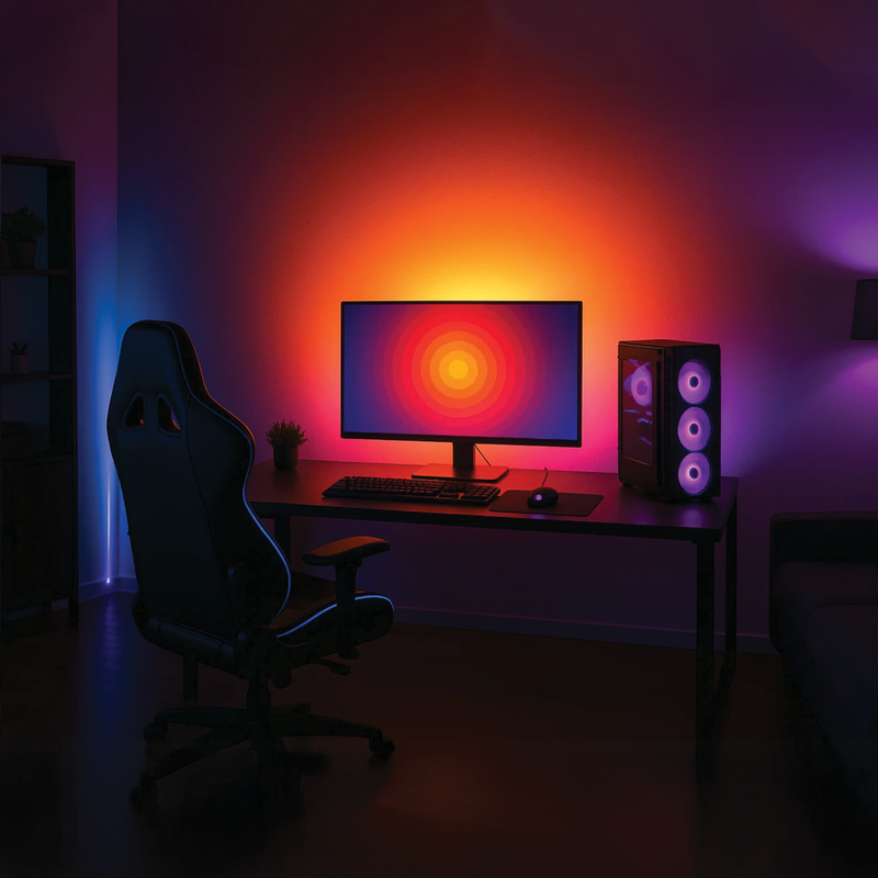 Arlec RGB Grid Connect Smart Strip Light with Screen Sync and Colour Sensor