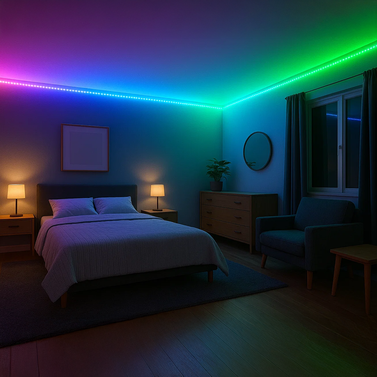 LED rasvjeta u modernom prostoru