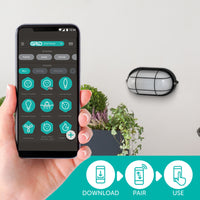 Arlec 10W Grid Connect Smart LED Bunker Light outdoor Wi-Fi lighting with Grid Connect 