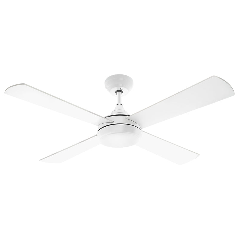 Arlec 130cm White Smart DC Ceiling Fan with LED Light & Remote Wi-Fi Smart with Grid Connect