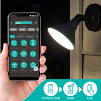 Arlec PAR38 E27 15W smart LED globe, 1350lm Grid Connect CCT light bulb