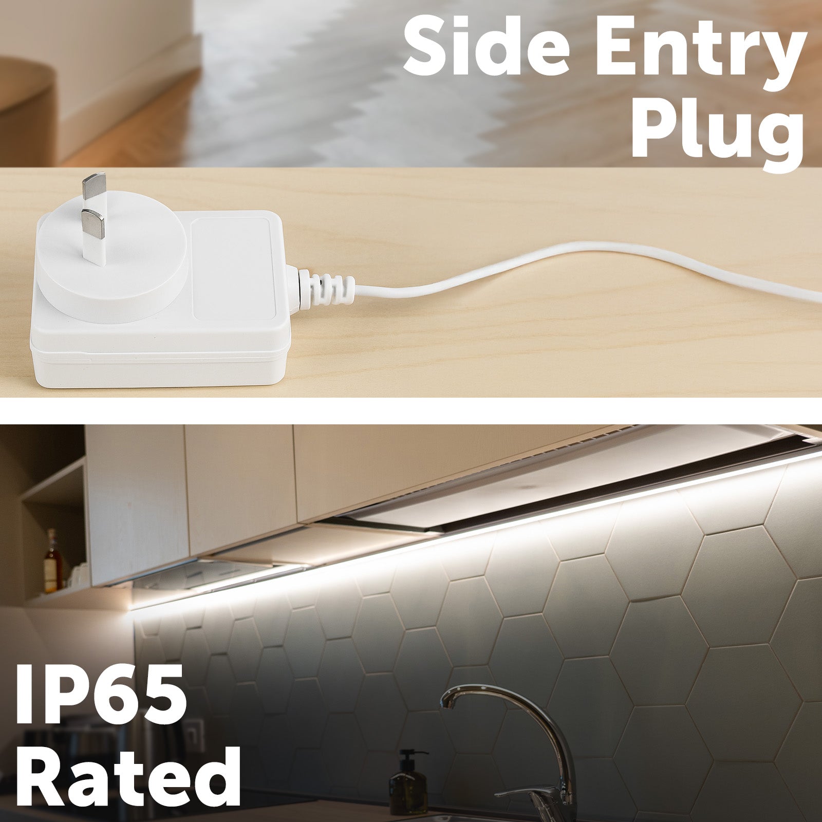 Arlec Grid Connect Smart 1m CCT LED Strip Light Cool & Warm White with Remote
