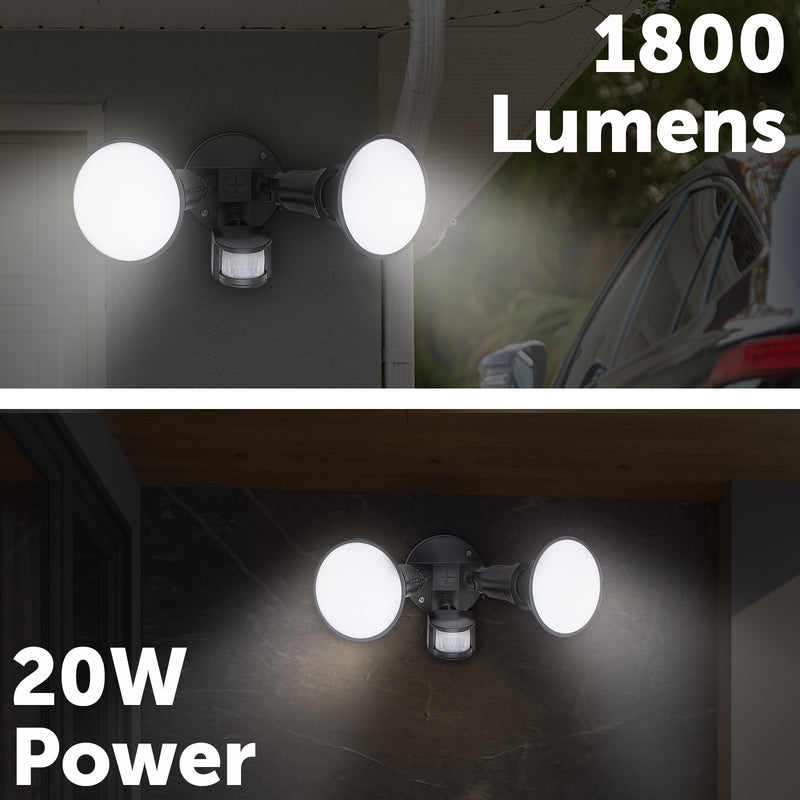 Arlec 20W motion sensor smart security light, Grid Connect LED floodlight