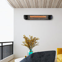 Arlec 2400W black smart infrared strip heater, Grid Connect electric heater