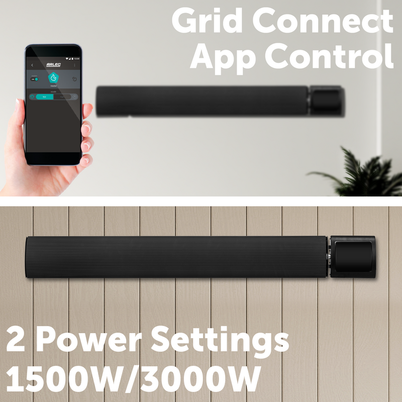 Arlec Grid Connect Smart 3000W Outdoor Radiant Strip Heater
