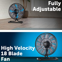 Arlec 45cm Black DC Motor Floor Fan