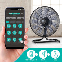 Arlec 45cm Black DC Motor Floor Fan