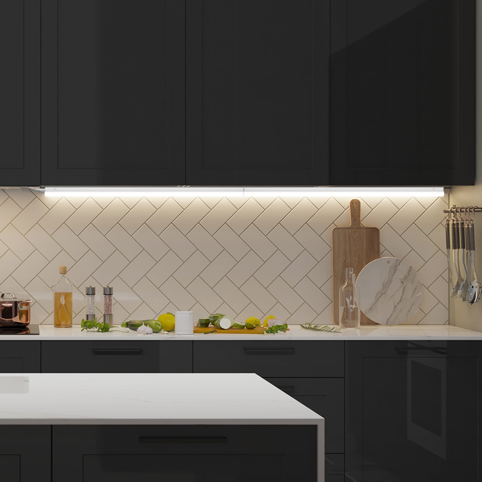 Arlec 57cm smart linkable CCT LED bar light, Grid Connect lighting