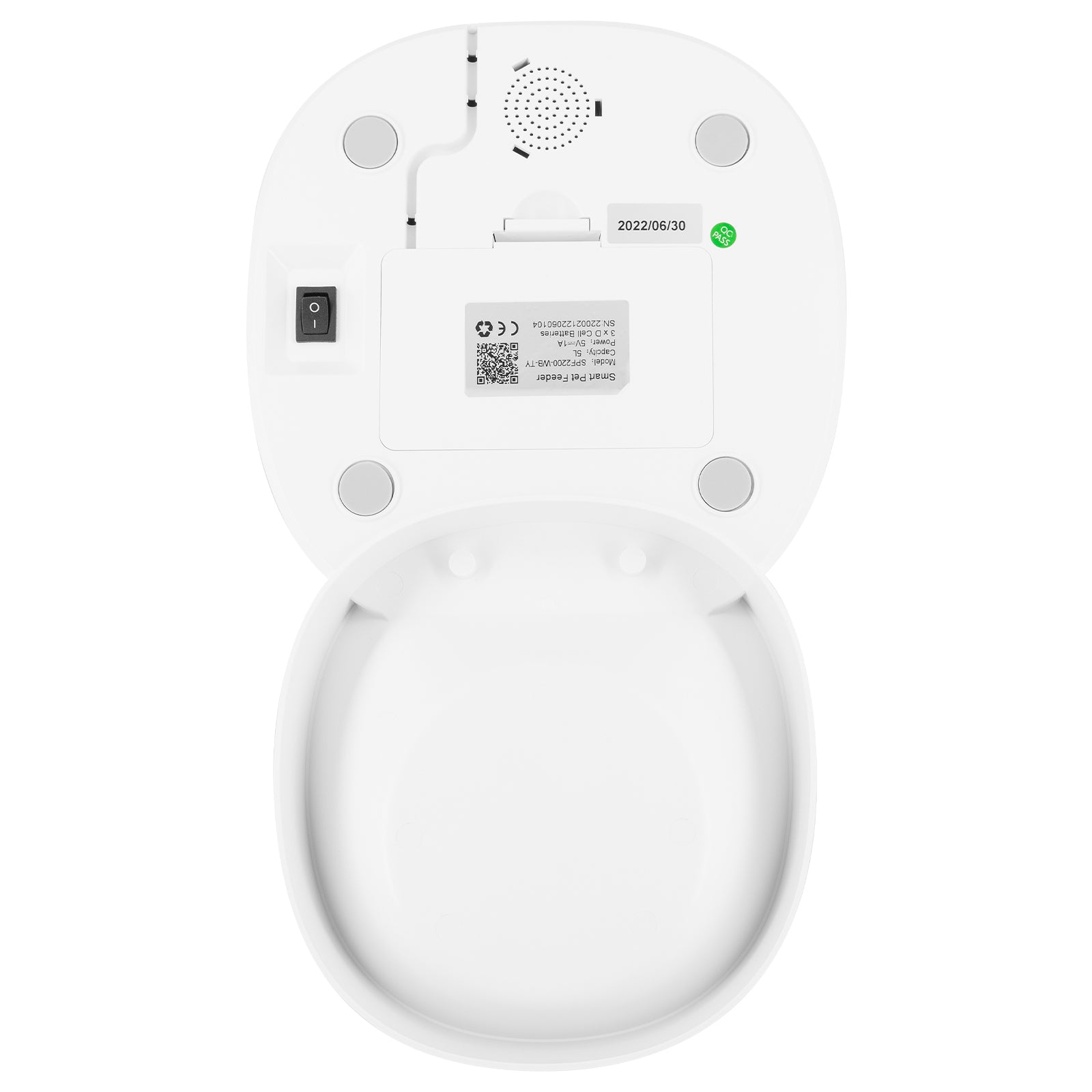 Arlec 5L automatic pet feeder, Grid Connect smart pet food dispenser