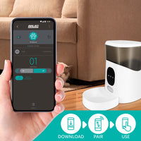 Arlec 5L automatic pet feeder, Grid Connect smart pet food dispenser