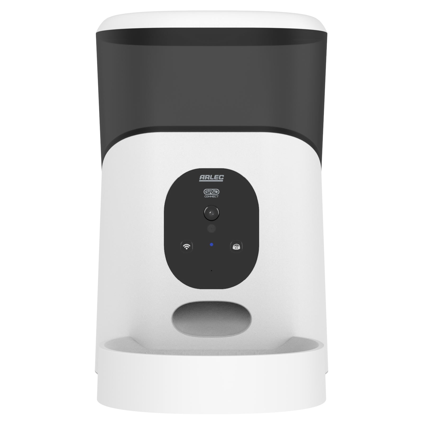 Arlec 5L automatic pet feeder with camera, Grid Connect smart pet food dispenser