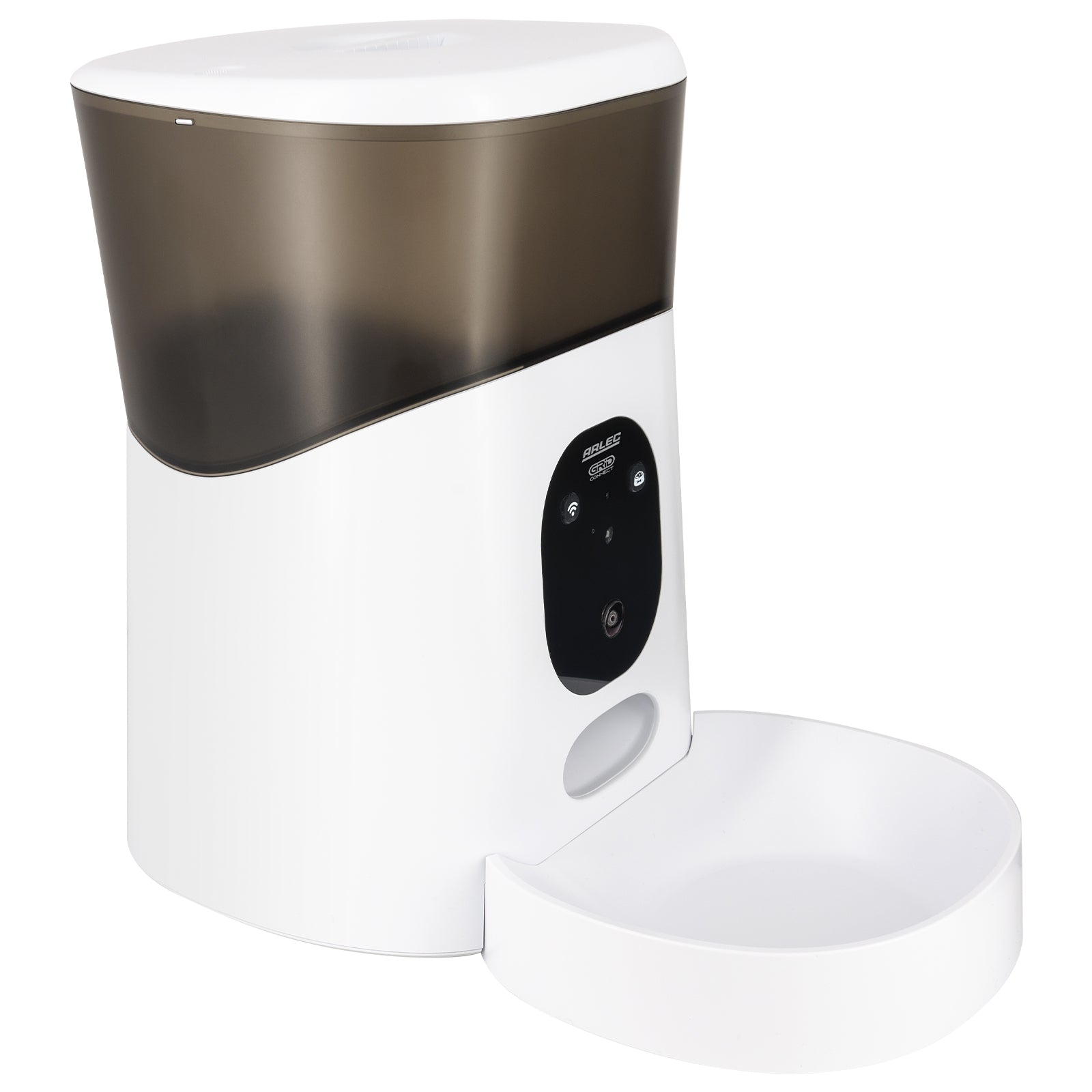 Arlec 5L automatic pet feeder with camera, Grid Connect smart pet food dispenser