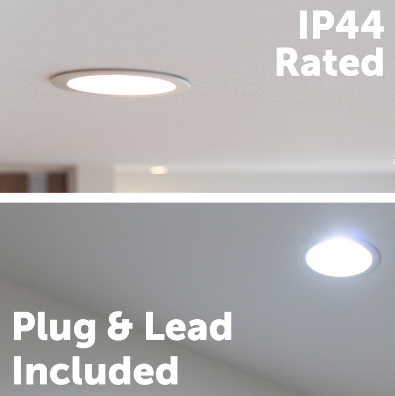 Arlec 9W RGB+CCT Smart LED Downlight Wi-Fi colour changing light with Grid Connect 