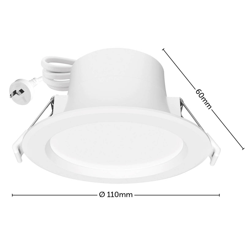 Arlec 9W RGB+CCT Smart LED Downlight Wi-Fi colour changing light with Grid Connect 