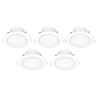 Arlec 9W RGB+CCT Smart LED Downlight 5 Pack Wi-Fi colour lighting Smart with Grid Connect 