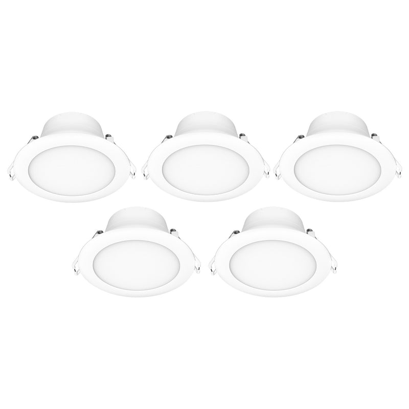 Arlec 9W RGB+CCT Smart LED Downlight 5 Pack Wi-Fi colour lighting Smart with Grid Connect 