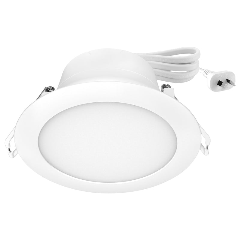 Arlec White 740lm Grid Connect Smart LED Downlight with Flushed Lens-5 Pack