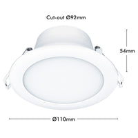 Arlec 9W RGB+CCT Smart LED Downlight 92mm Wi-Fi lighting with Grid Connect 