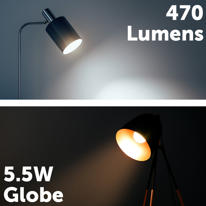 Arlec B15 RGB fancy round LED globe, 5.5W 470lm colour mode smart bulb