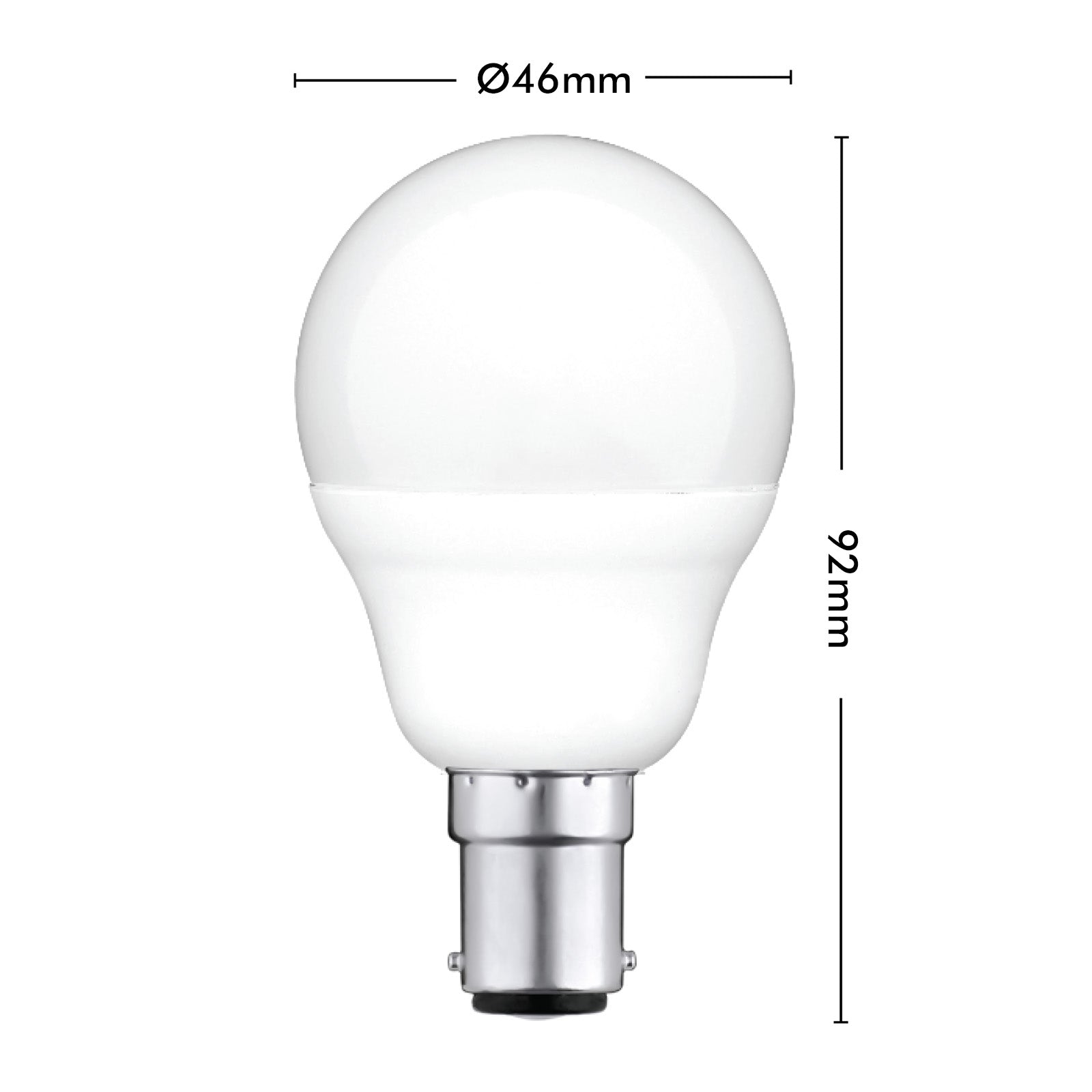 Arlec B15 RGB fancy round LED globe, 5.5W 470lm colour mode smart bulb