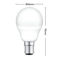 Arlec B15 RGB fancy round LED globe, 5.5W 470lm colour mode smart bulb