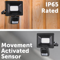 Arlec 24W 2500lm smart LED security floodlight, CCT Grid Connect motion sensor light