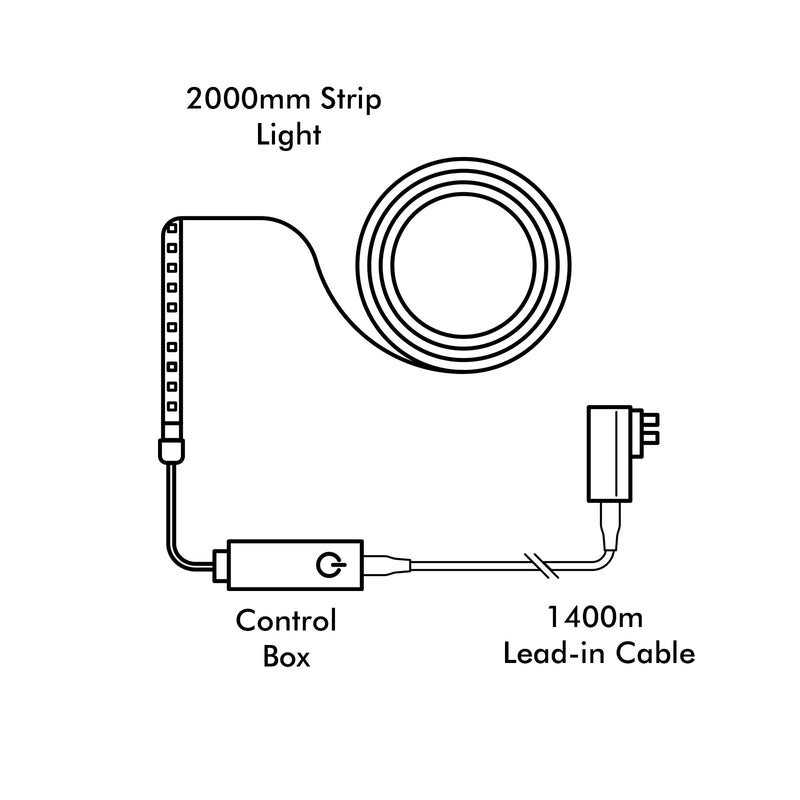 Arlec Grid Connect Smart 2m RGB LED Sound Sync Strip Light