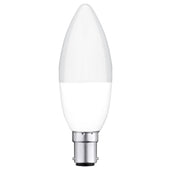 Arlec B15 RGB candle LED globe, 5.5W 470lm colour changing Grid Connect bulb
