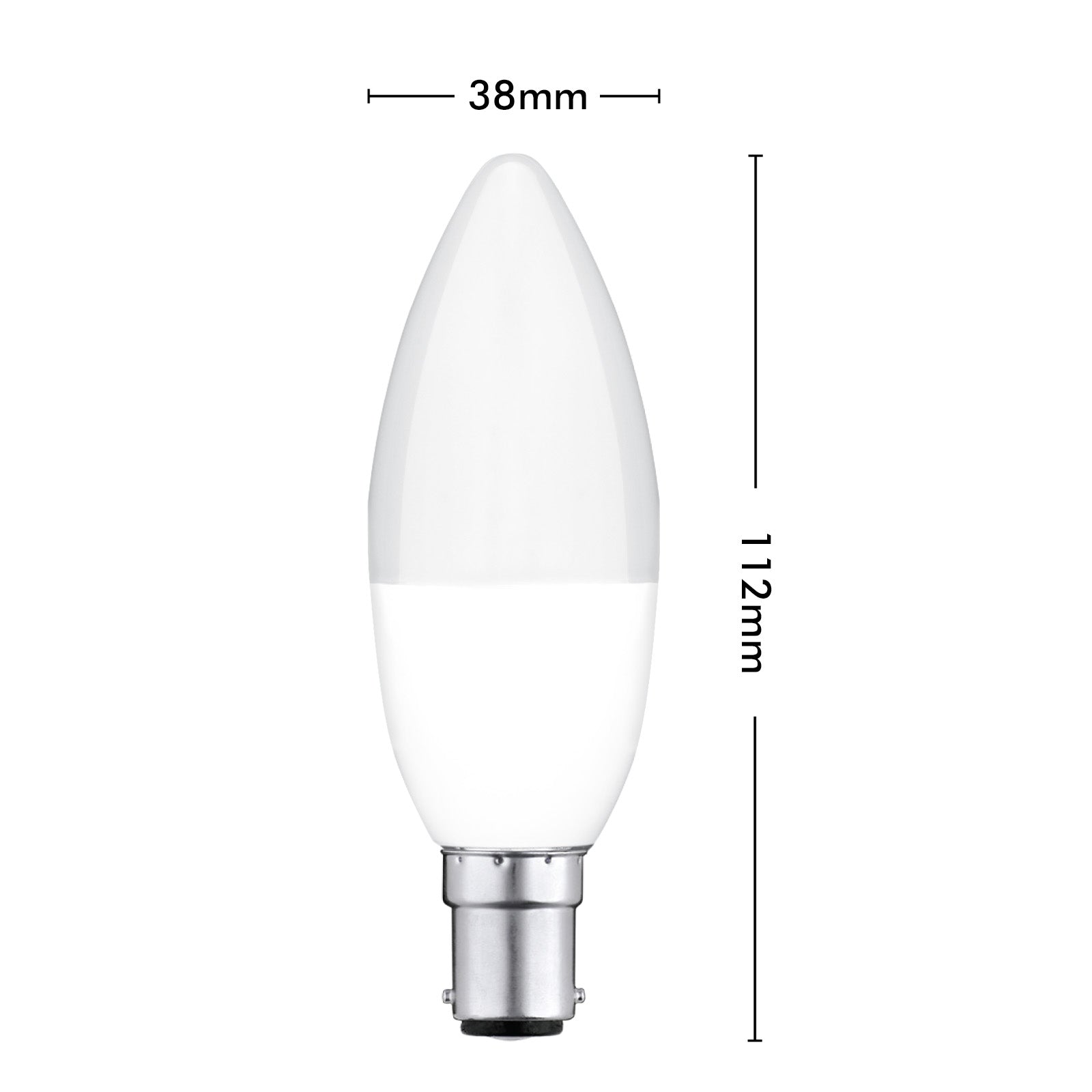 Arlec B15 RGB candle LED globe, 5.5W 470lm colour changing Grid Connect bulb