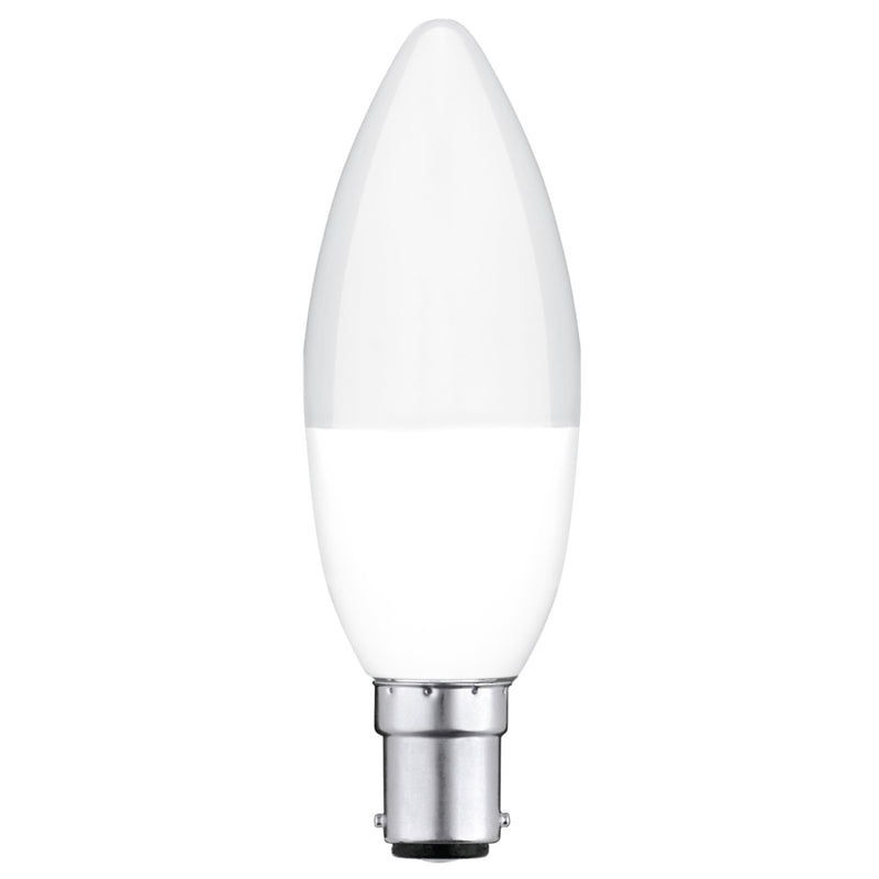 Arlec B15 RGB candle LED globe, 5.5W 470lm colour changing Grid Connect bulb