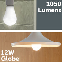 Arlec B22 12W smart LED globe, 1050lm CCT colour mode Grid Connect bulb