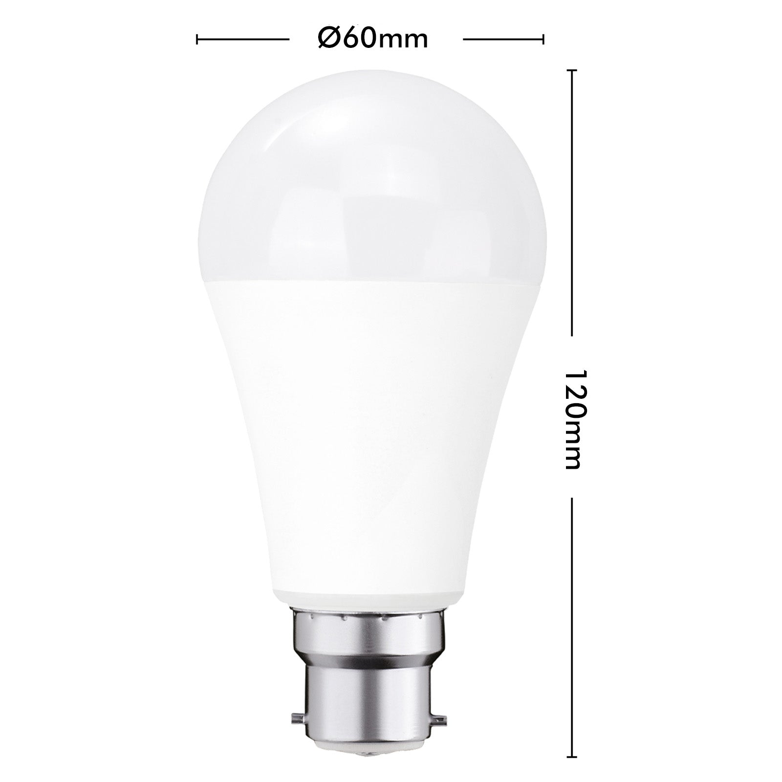 Arlec B22 12W smart LED globe, 1050lm CCT colour mode Grid Connect bulb