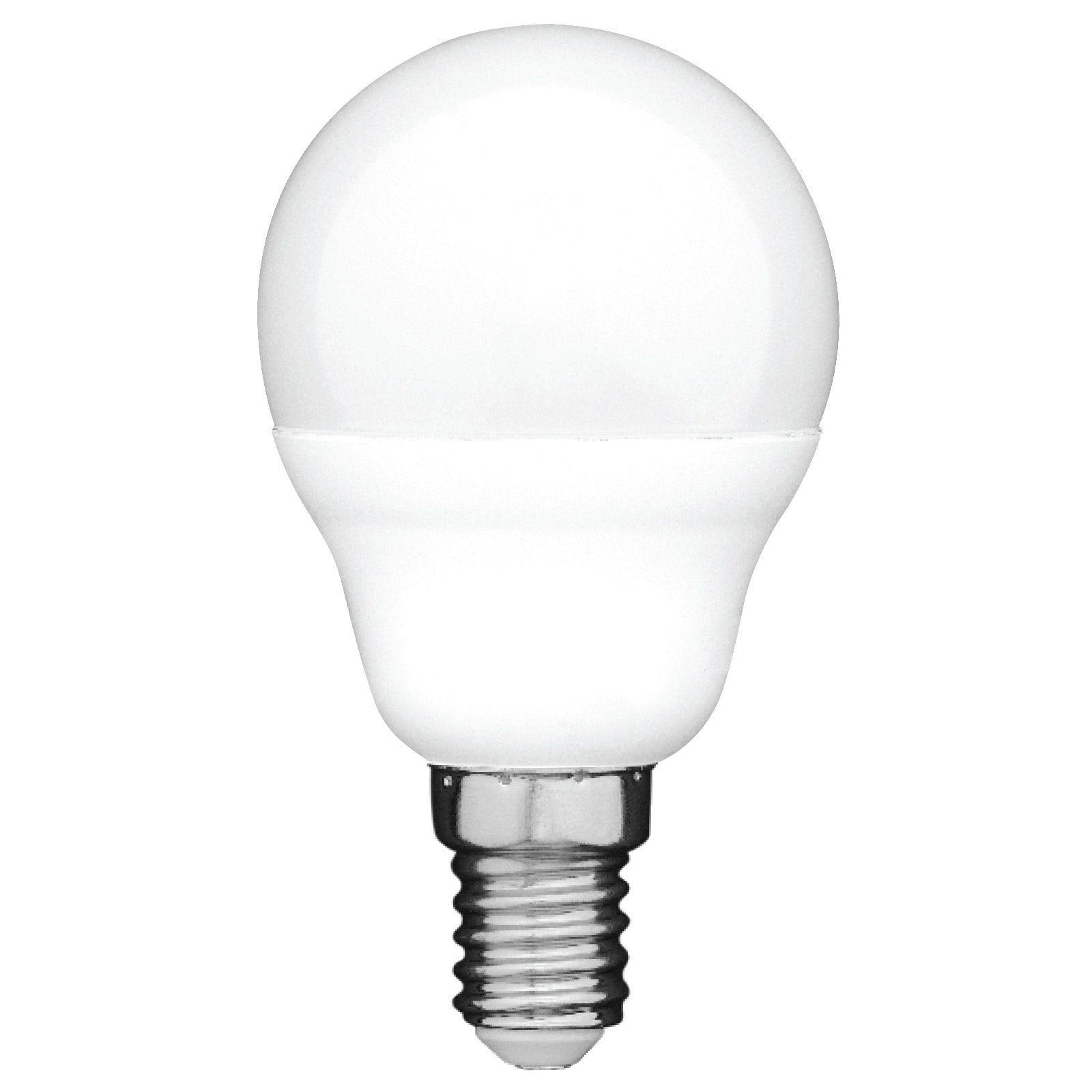 Arlec E14 RGB fancy round LED globe, 5.5W 470lm colour changing smart bulb