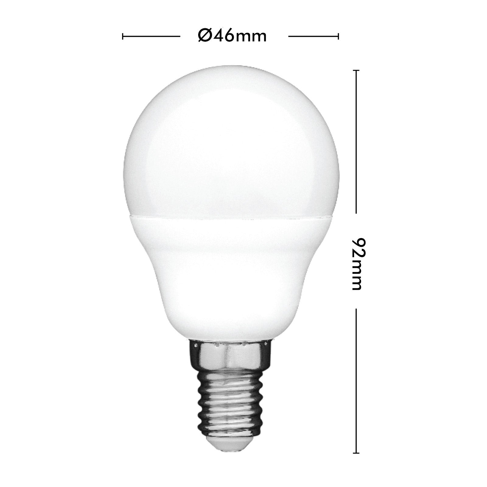 Arlec E14 RGB fancy round LED globe, 5.5W 470lm colour changing smart bulb